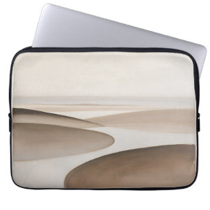Capa Para Notebook Dunas do Deserto Bege Minimalista