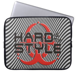 Capa Para Notebook DURO é o meu ESTILO - faixas pretas e brancas