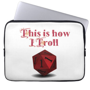 Capa Para Notebook É assim que eu Troll - Dice de Acerto Crítico