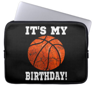 Capa Para Notebook É o meu Aniversário, jogador de basquetebol.