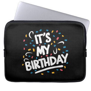 Capa Para Notebook É o meu aniversário para rapazes Meninas Crianças
