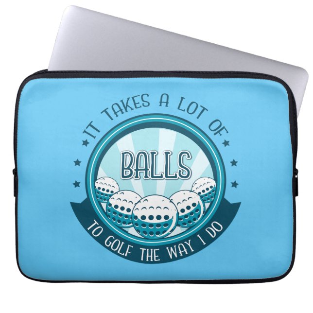 Capa Para Notebook É Preciso Muitas Bolas Para Golfe Da Maneira Que E (Frente)