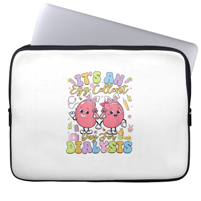 Capa Para Notebook É Um Dia Ótimo Para Diálise Dia De Páscoa T- (Frente)