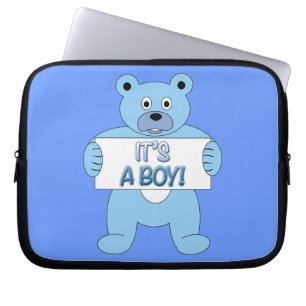 Capa Para Notebook É um Urso Azul