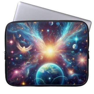 Capa Para Notebook Earth and Her Sister Planets on an Electronics Bag