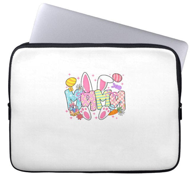 Capa Para Notebook Easter Mama Bunny Ears Coquette Bow Easter Rabbit  (Frente)