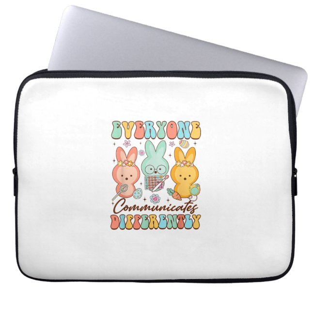 Capa Para Notebook Easter Speech Therapy SLP Everyone Communicates Di (Frente)