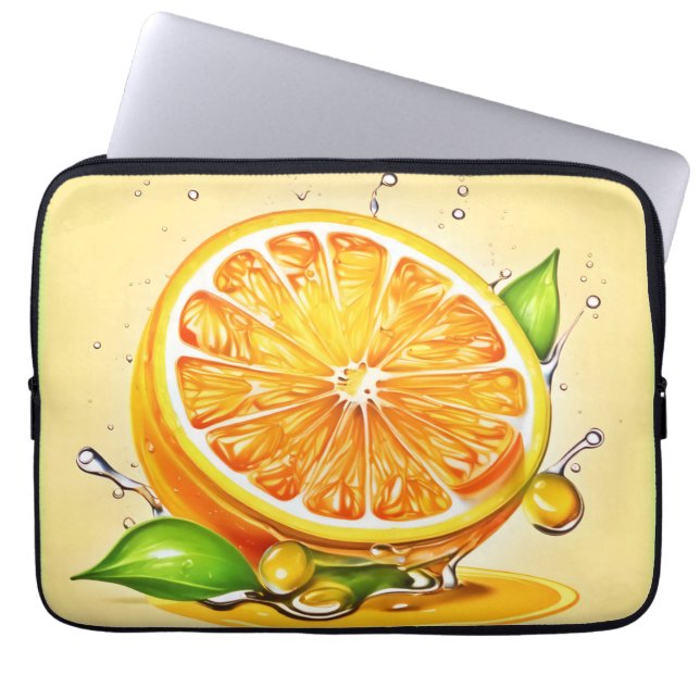 Capa Para Notebook Eclipse de Fatia de Laranja (Frente)