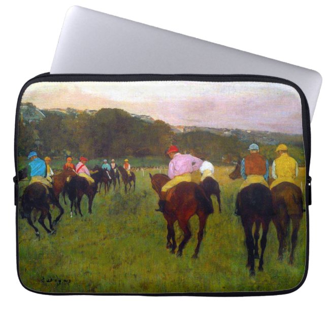 Capa Para Notebook Edgar Degas Race Horses em Longchamp (Frente)