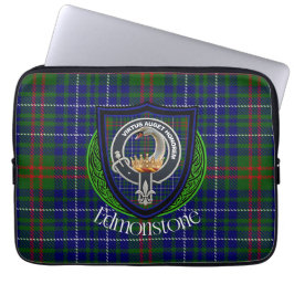 Capa Para Notebook Edmonstone Scottish Clan Tartan & Crest