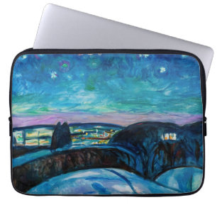 Capa Para Notebook Edvard Munch - Starry Night 1922