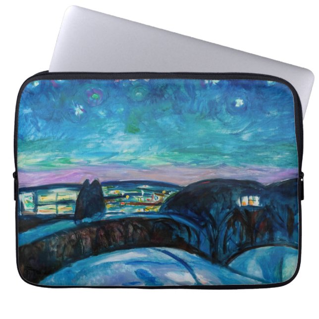 Capa Para Notebook Edvard Munch - Starry Night 1922 (Frente)