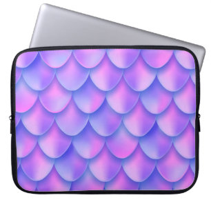 Capa Para Notebook Efeito holográfico da textura da sereia de cauda