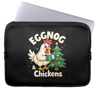 Capa Para Notebook Eggnog & Chickens