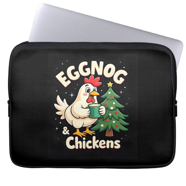 Capa Para Notebook Eggnog & Chickens (Frente)