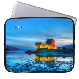 Capa Para Notebook Eilean Donan Castle Neoprene bolsa de laptop 15"