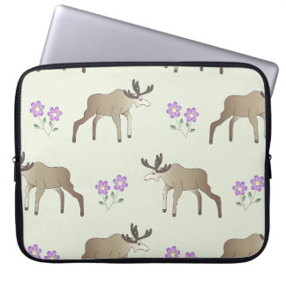Capa Para Notebook Elch mit Blume