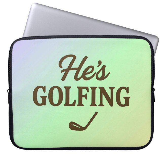 Capa Para Notebook Ele está jogando golfe Golfe Divertido MAMÃE Fim d (Frente)
