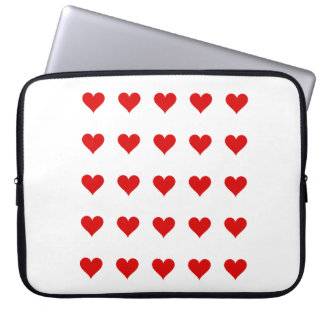 Capa Para Notebook Electronics Bag with hearts.