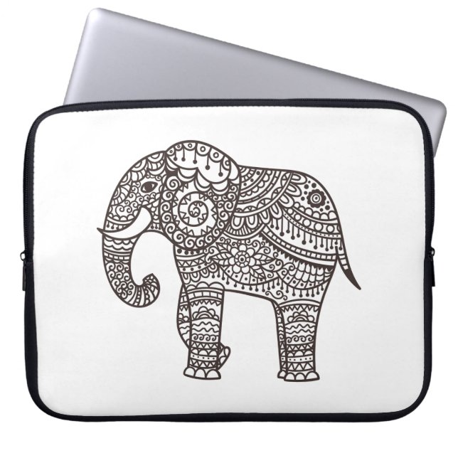Capa Para Notebook Elefante decorativo do estilo (Frente)