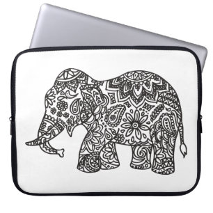 Capa Para Notebook Elefante do Doodle