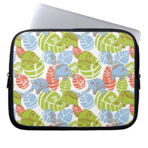 Capa Para Notebook Elefantes Coloridos da Selva
