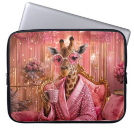 Capa Para Notebook Elegância Dourada em Rosa