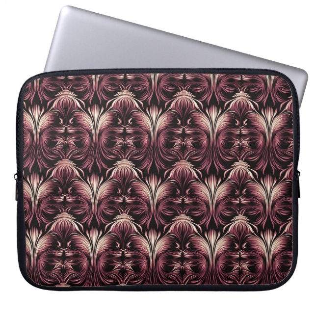 Capa Para Notebook Elegância Floral Gótica (Frente)