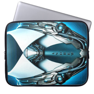 Capa Para Notebook Elegância futura - Bolsa de laptop Necktie Neopren