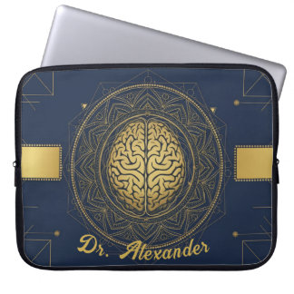 Capa Para Notebook Elegant Neurology Gold Brain Anatomy | Professiona