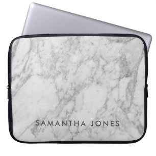 Capa Para Notebook Elegante branco de textura arquitetônica