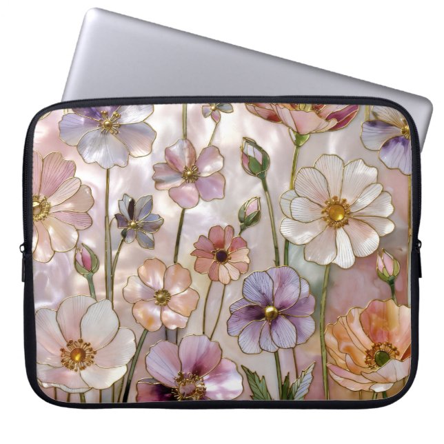 Capa Para Notebook Elegante Capinha de Laptop Floral Case (Frente)