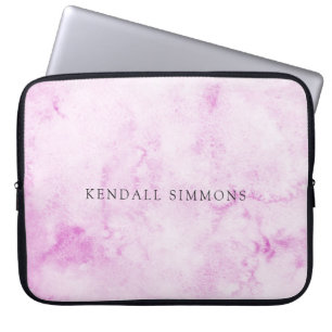 Capa Para Notebook Elegante de Aquarela Rosa