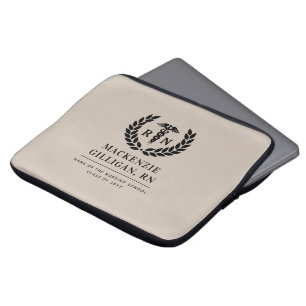 Capa Para Notebook Elegante de Graduação Escolar de Enfermagem Person