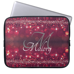Capa Para Notebook Elegante Monograma Minúscula Laptop Personalizado