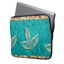 Capa Para Notebook Elegante Teal Moderno