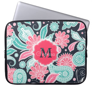 Capa Para Notebook Elegante trendy paisley floral