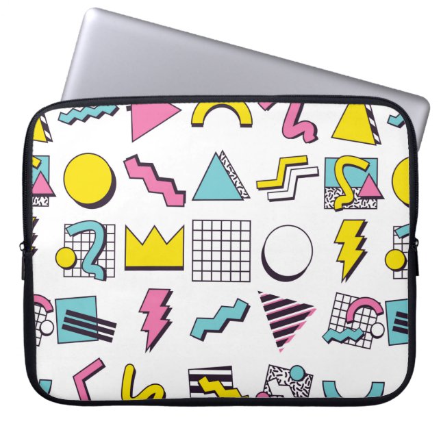 Capa Para Notebook Elementos Pop Memphis Design  (Frente)