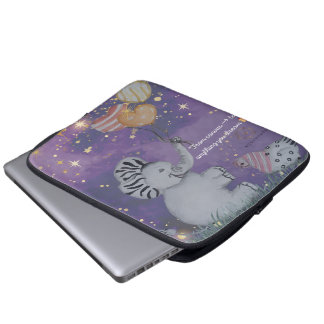 Capa Para Notebook "Elephant & Polka Hen" Boganhues Impressão
