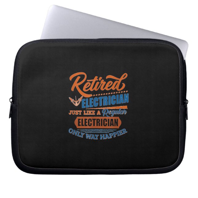 Capa Para Notebook Elétrico aposentado - Presente elétrico (Frente)