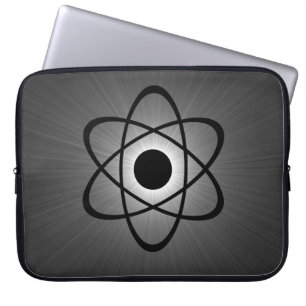 Capa Para Notebook Eletrônicos atômicos Nerdy Capa, cinza