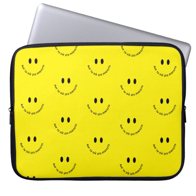 Capa Para Notebook Eletrônicos Bag - Que tu día sea perfecto (Frente)