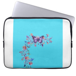 Capa Para Notebook Eletrônicos de Borda Roxo Modernos Bag Blu