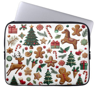 Capa Para Notebook Eletrônicos de Natal divertidos