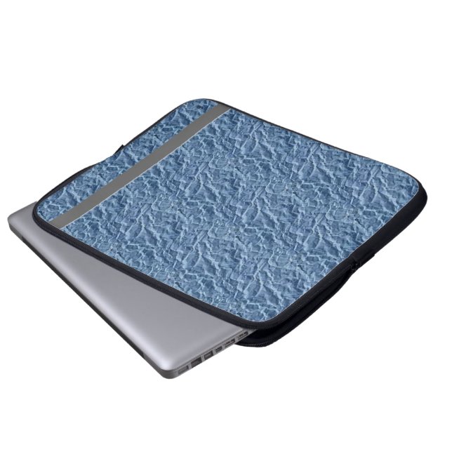 Capa Para Notebook Eletrônicos de padrão de cor azul (Frente Inferior)