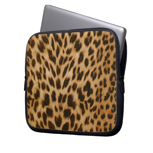 Capa Para Notebook Eletrônicos de padrão-leopardo (Frente Esquerda)