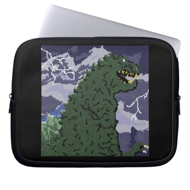 Capa Para Notebook eletrônicos Kaiju de 8 bits (Frente)