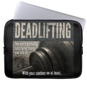 Capa Para Notebook Elevador - Meme Gym Engraçado - Workout Novelty
