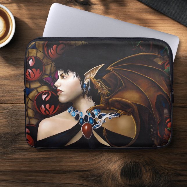 Capa Para Notebook Elf Dragon Butterfly Fantasy (Criador carregado)