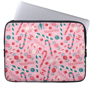 Capa Para Notebook Elf Holiday Candy Pattern